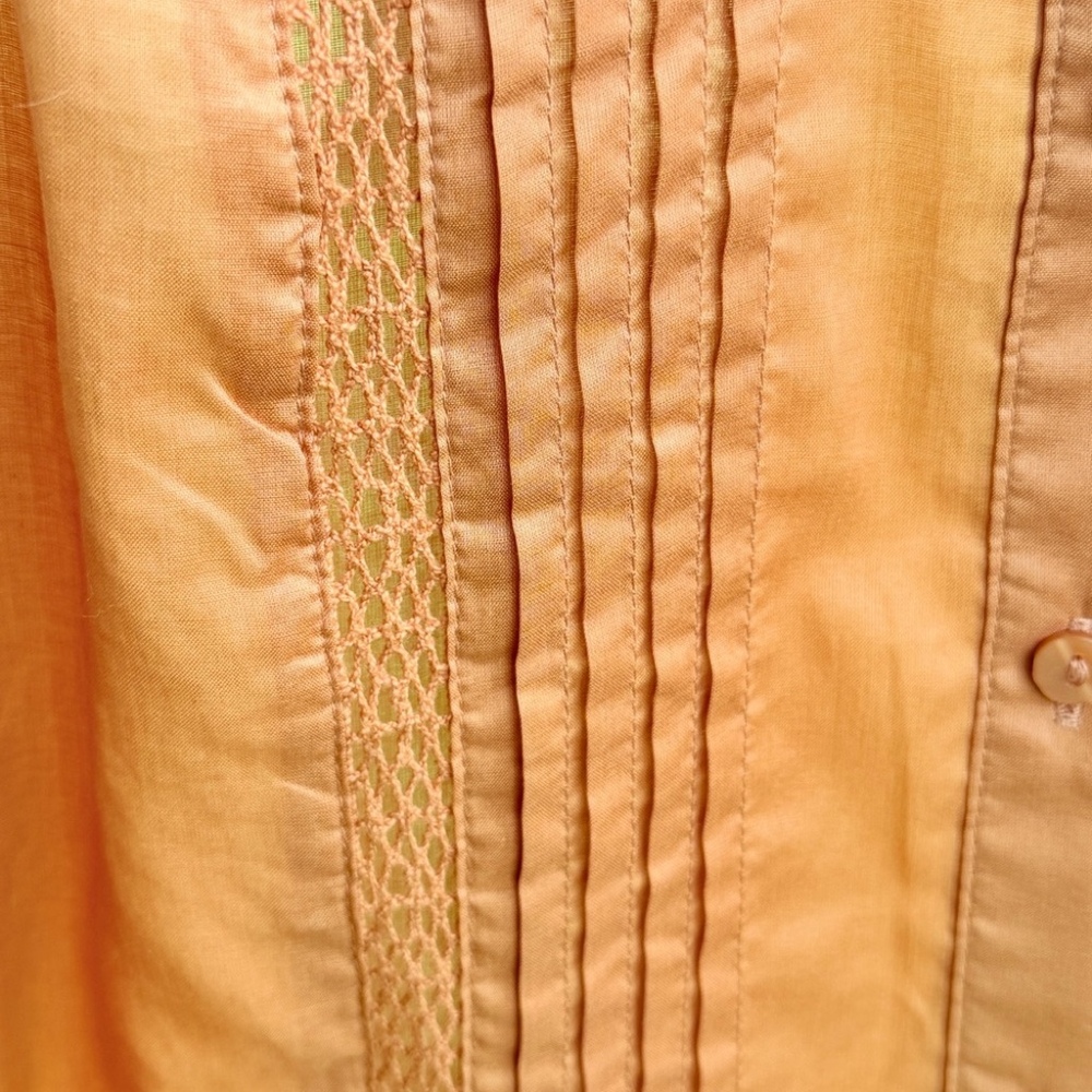 a.n.a Sleeveless Button-Front Top in Rust Orange - Picture 4 of 6